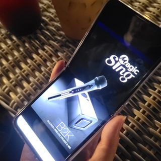 매직씽 노래방 어플리케이션 6개월 이용권 — 5점을 준 리뷰어가 2021년 9월 올린 사용 사진