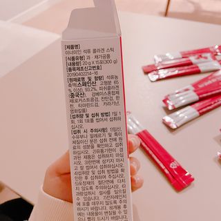 이너미인 석류 콜라겐 스틱 — 5점을 준 리뷰어가 2021년 1월 올린 사용 사진