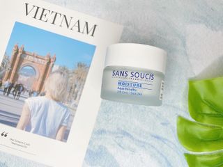 산수시 아쿠아 베네핏 24h 수부지 물광 속건조 수분크림 50ml — 5점을 준 리뷰어가 2021년 7월 올린 사용 사진