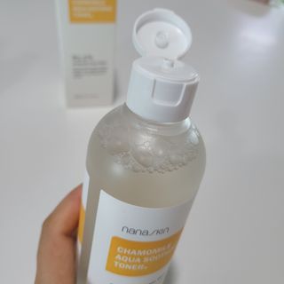 나나스킨 캐모마일아쿠아수딩토너 — 5점을 준 리뷰어가 2021년 8월 올린 사용 사진