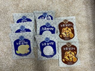 딜라이트 프로젝트  달콤한 눈꽃 간식세트( 눈꽃 솜사탕 / 레몬라임 솜사탕 / 달고나 총 7EA+스마트톡 증정) — 5점을 준 리뷰어가 2022년 4월 올린 사용 사진