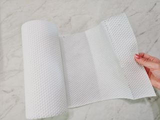 부직포나라 중금속유해물질ZERO 뜯어쓰는 주방 일회용수세미 60매 2매 — 5점을 준 리뷰어가 2022년 10월 올린 사용 사진