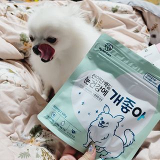 My Pet Care 천연단백질 눈건강에 개좋아 — 5점을 준 리뷰어가 2020년 12월 올린 사용 사진