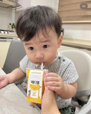 메디웰 페디아드링크 미니 바나나맛 — 4.5점을 준 리뷰어가 2022년 8월 올린 사용 사진