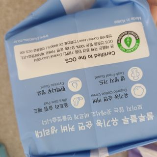 블루블루 유기농 순면 커버 생리대 — 5점을 준 리뷰어가 2021년 2월 올린 사용 사진