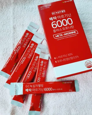 메타아르기닌 GC녹십자웰빙 메타 아르기닌 6000 플러스 오르니틴 — 5점을 준 리뷰어가 2022년 6월 올린 사용 사진