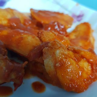 굽네몰 [굽네] 소스가 맛있는 닭가슴살 슬라이스 4종 — 5점을 준 리뷰어가 2021년 12월 올린 사용 사진