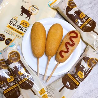 오마뎅 한우핫도그 — 5점을 준 리뷰어가 2021년 5월 올린 사용 사진