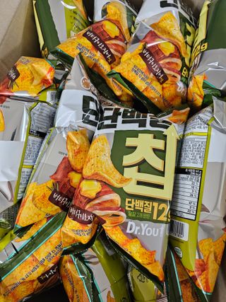 맛있게 채우는 단백질 12g, 닥터유 단백질칩 — 5점을 준 리뷰어가 2023년 12월 올린 사용 사진