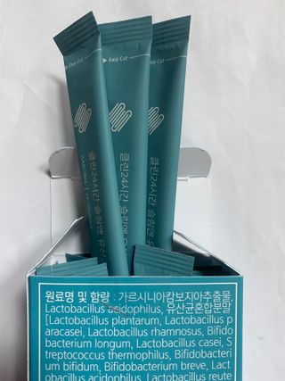 클린24시간 슬림앤유산균 1박스 (3.5g X 15포) — 5점을 준 리뷰어가 2022년 7월 올린 사용 사진