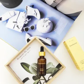 스킨큐어 산다화 비타민c 화이트닝 에센스 30ml — 5점을 준 리뷰어가 2022년 2월 올린 사용 사진