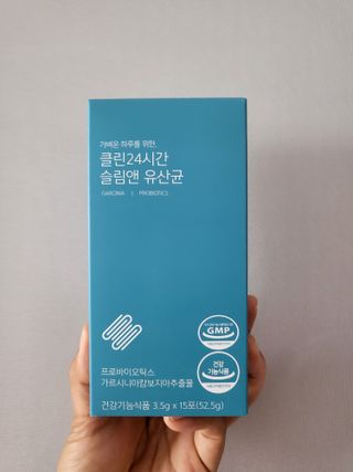 클린24시간 슬림앤유산균 1박스 (3.5g X 15포) — 5점을 준 리뷰어가 2022년 8월 올린 사용 사진