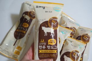 오마뎅 한우핫도그 — 5점을 준 리뷰어가 2021년 5월 올린 사용 사진