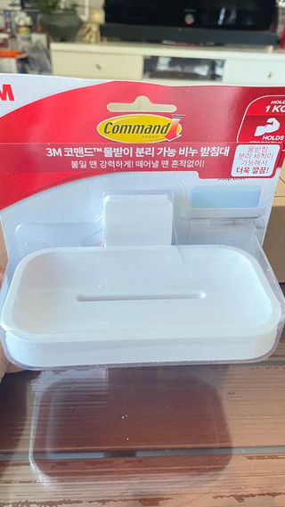 3M 클립이 유연한 칫솔걸이 + 물받이 분리 가능 비누 받침대 — 5점을 준 리뷰어가 2024년 6월 올린 사용 사진