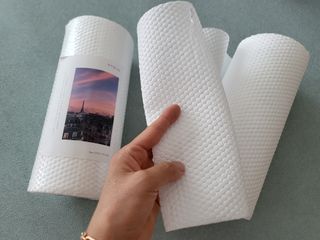 부직포나라 중금속유해물질ZERO 뜯어쓰는 주방 일회용수세미 60매 2매 — 5점을 준 리뷰어가 2022년 9월 올린 사용 사진
