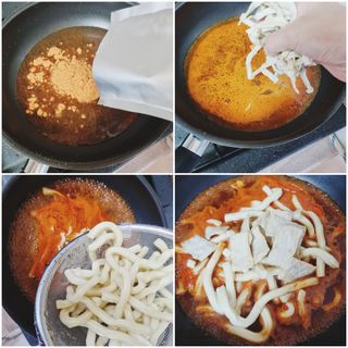 [푸딩팩토리] 요즘누들떡볶이540g + 매콤누들떡볶이 470g — 5점을 준 리뷰어가 2022년 9월 올린 사용 사진