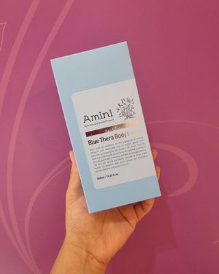 아미니 블루테라 바디로션 — 5점을 준 리뷰어가 2021년 7월 올린 사용 사진