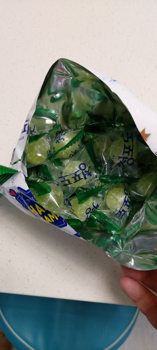 청포도캔디 복숭아캔디 — 3.5점을 준 리뷰어가 2022년 11월 올린 사용 사진