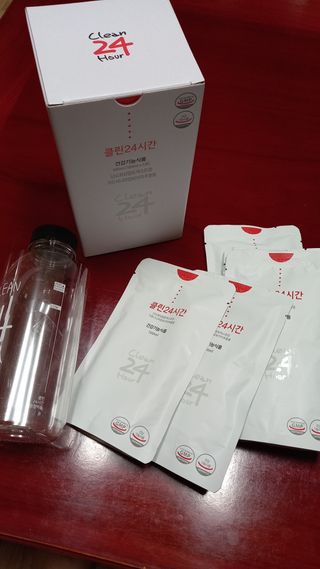 클린24시간 1BOX(5포) + 전용보틀(500ml) — 5점을 준 리뷰어가 2023년 5월 올린 사용 사진