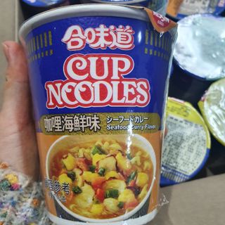NISSIN 닛신 컵누들  4종 - 씨푸드오리지날, 씨푸드 스파이시, 씨푸드 커리, 씨푸드 XO소스 — 5점을 준 리뷰어가 2021년 12월 올린 사용 사진