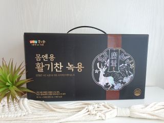 [몸엔용] 몸엔용 판매 1위 녹용 가성비 갑, 활기찬녹용 30포 — 5점을 준 리뷰어가 2021년 10월 올린 사용 사진