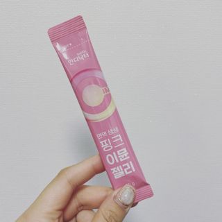[인디닥터] 면역 생생 핑크 이뮨 젤리 — 5점을 준 리뷰어가 2022년 4월 올린 사용 사진