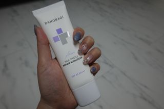 바노바기 코스메틱 바노바기 밀크씨슬 리페어 시카 선스크린 플러스 50ml — 5점을 준 리뷰어가 2023년 1월 올린 사용 사진