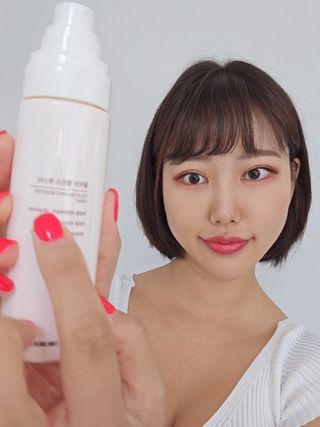 프리마인 제품력은 일단 써보면 느껴지는 물빛윤광으로 설명할게요. 100만원의 주인공을 찾습니다 — 5점을 준 리뷰어가 2023년 6월 올린 사용 사진