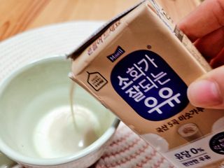 소화가 잘되는 우유 국산 5곡 미숫가루 — 5점을 준 리뷰어가 2021년 9월 올린 사용 사진