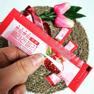 헬스업_쁘띠쁘띠석류콜라겐젤리_20g x 14포 — 5점을 준 리뷰어가 2021년 2월 올린 사용 사진