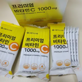 서울약사신협 프리미엄 비타민C 1,000mg_2.5g x 50포 — 5점을 준 리뷰어가 2021년 9월 올린 사용 사진
