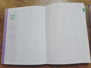 리훈 2023년 아이라이크 모눈 다이어리 미니달력 세트 — 5점을 준 리뷰어가 2022년 11월 올린 사용 사진