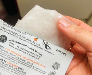 세뚜아(Cettua) 나우[세뚜아] 포어 클리어링 마스크 Cettua Pore Clearing facial mask 4매 — 5점을 준 리뷰어가 2024년 2월 올린 사용 사진