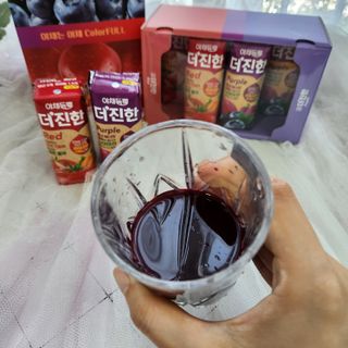 [롯데칠성] 야채듬뿍 더'진한 [롯데칠성] 야채는 이제 COLORFULL! 야채듬뿍  더 진한 레드 4개 +퍼플 4개 (총 8개) — 5점을 준 리뷰어가 2023년 6월 올린 사용 사진