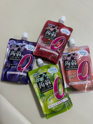 ORIHIRO 오리히로 곤약젤리 제로칼로리 130g 4종 4팩(맛별로 1팩씩) — 5점을 준 리뷰어가 2023년 1월 올린 사용 사진