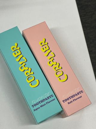 코랄리에 충치예방 고불소치약 (솔트+민트) — 5점을 준 리뷰어가 2023년 9월 올린 사용 사진