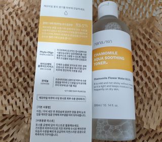 나나스킨 캐모마일아쿠아수딩토너 — 5점을 준 리뷰어가 2021년 6월 올린 사용 사진