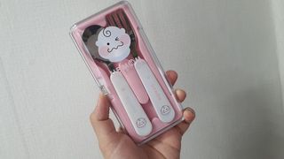 유비맘 스푼포크 케이스 세트 1+1 _컬러랜덤 발송 — 5점을 준 리뷰어가 2021년 2월 올린 사용 사진
