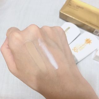 약손명가코스메틱 에오스보떼 퍼펙트 선 프로텍터 선크림 / 인_아웃 스킨 핏 비비크림 세트 구성 — 5점을 준 리뷰어가 2021년 7월 올린 사용 사진