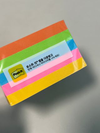 3M 포스트잇 NEW 포스트-잇® 노트 컬러팩 컬렉션 — 5점을 준 리뷰어가 2022년 11월 올린 사용 사진