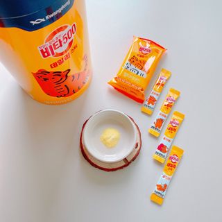 광동생활건강 프리 [광동] VB와 VC를 함유한 멀티 비타민 비타 500 데일리 스틱 180포 — 5점을 준 리뷰어가 2022년 6월 올린 사용 사진