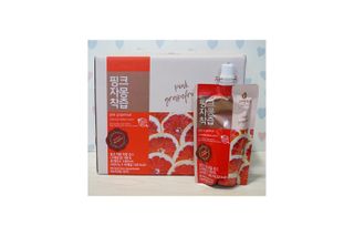 자연에온 핑크 자몽 착즙 100mL 10개입 1BOX +가 득담은 자몽 콜라겐 젤리스틱 1BOX — 5점을 준 리뷰어가 2021년 6월 올린 사용 사진