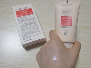 [오띠] SET_더마 컨트롤 선 크림( SPF50+ PA++++) & 100 마스크팩 x  4매 (수분/탄력/광채/장벽) — 5점을 준 리뷰어가 2022년 7월 올린 사용 사진