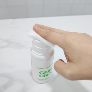 whol 키토클린 200ml - 항균항바이러스 강아지 눈 코 입 귀 세정탈취 고양이 턱드름제거 무향 워터리스 대용량 — 4.5점을 준 리뷰어가 2022년 10월 올린 사용 사진