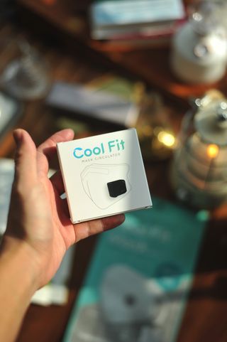 주식회사 휴레브 Cool Fit(마스크 공기 순환 장치) — 5점을 준 리뷰어가 2022년 11월 올린 사용 사진