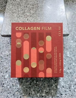 프리마인 귀족의 콜라겐, 92배 흡수율. 럭셔리 프리미엄 셀라브 콜라겐필름 30매 — 4점을 준 리뷰어가 2022년 5월 올린 사용 사진