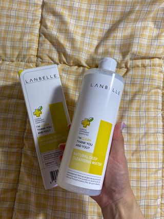 랑벨 내츄럴 딥 클렌징 워터 500ml — 5점을 준 리뷰어가 2022년 6월 올린 사용 사진