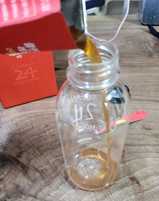 클린24시간 레드박스 1BOX(5포) + 전용보틀(500ml) — 5점을 준 리뷰어가 2024년 1월 올린 사용 사진