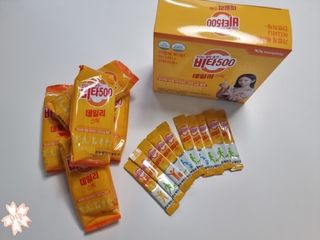 광동제약 [광동] 비타500데일리스틱 70포X2개 + 뚱랑이엽서 + 쇼핑백 증정 — 4.5점을 준 리뷰어가 2022년 1월 올린 사용 사진