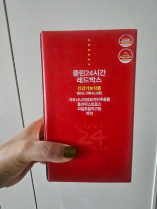 클린24시간 레드박스 1BOX(5포) + 전용보틀(500ml) — 5점을 준 리뷰어가 2024년 3월 올린 사용 사진
